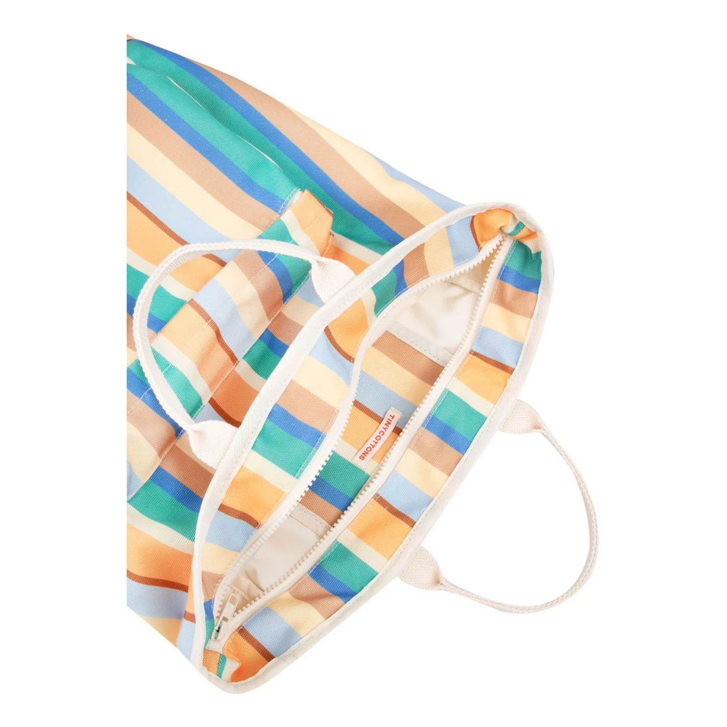 Tiny Cottons Multicolor Stripes Totepack - Image 4