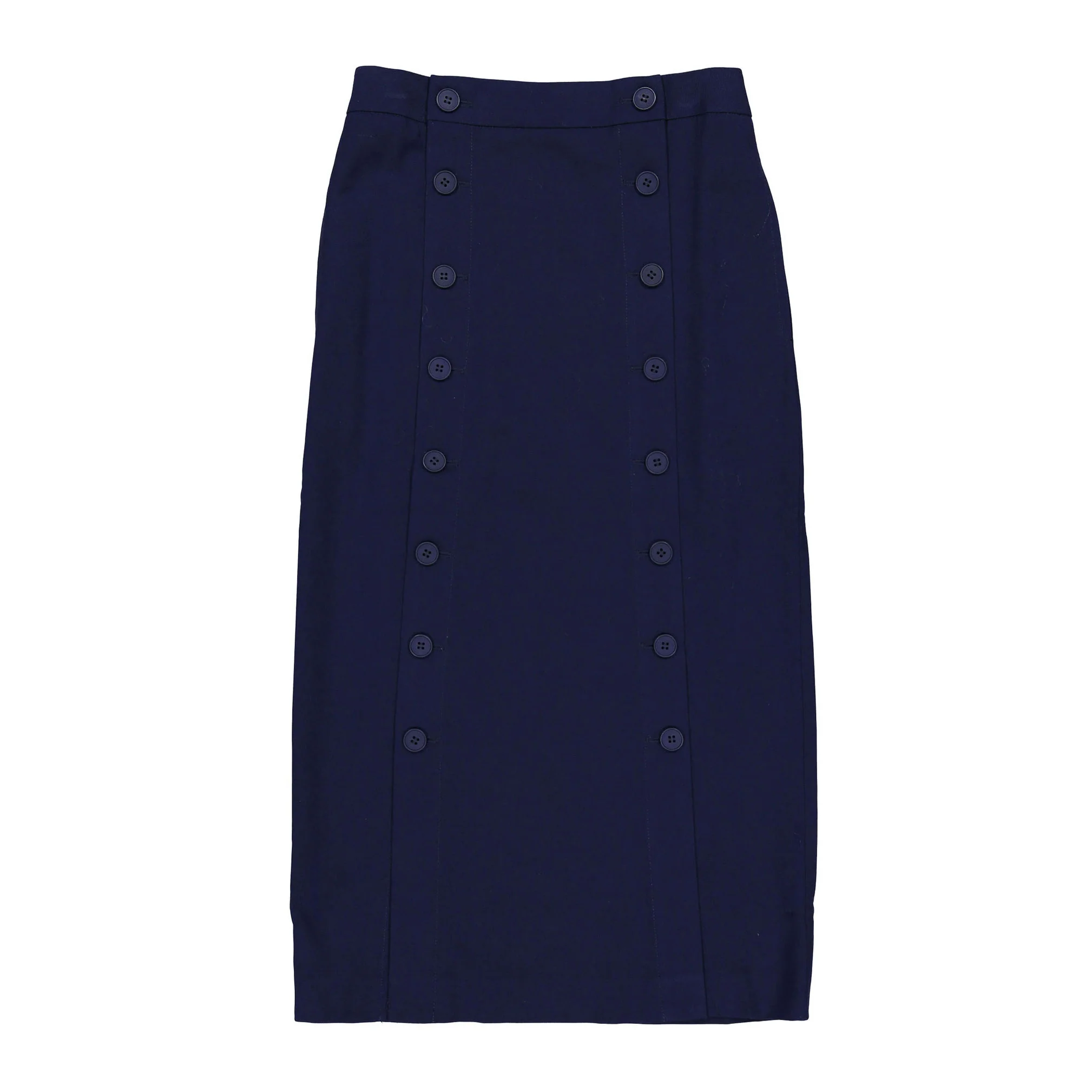 Tiny Cottons Navy Buttoned Skirt