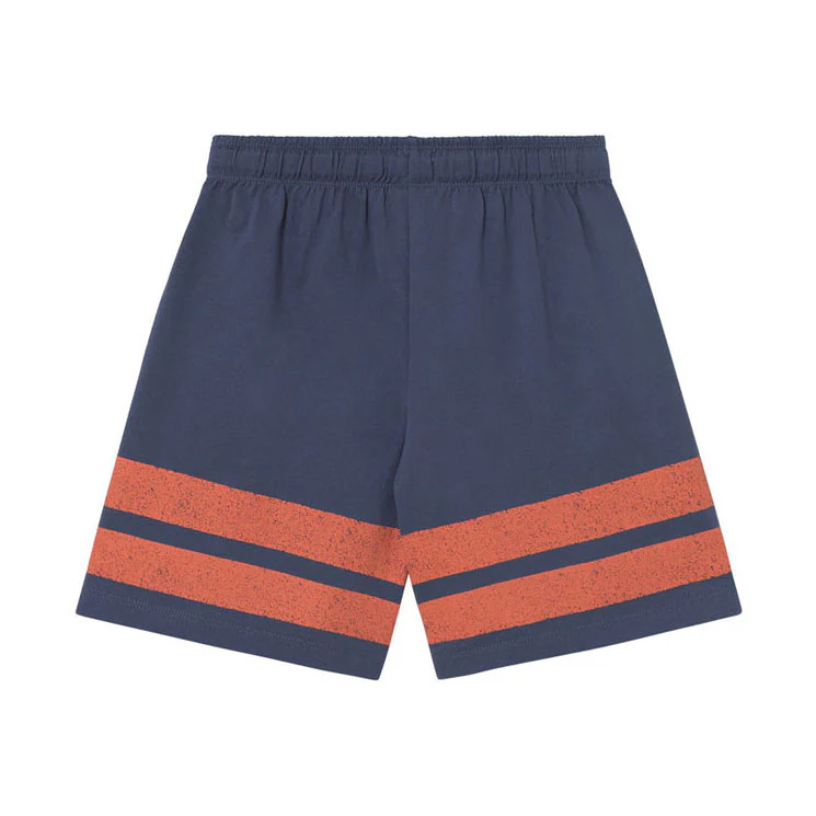 Tiny Cottons Navy Stripes Logo Short - Image 2