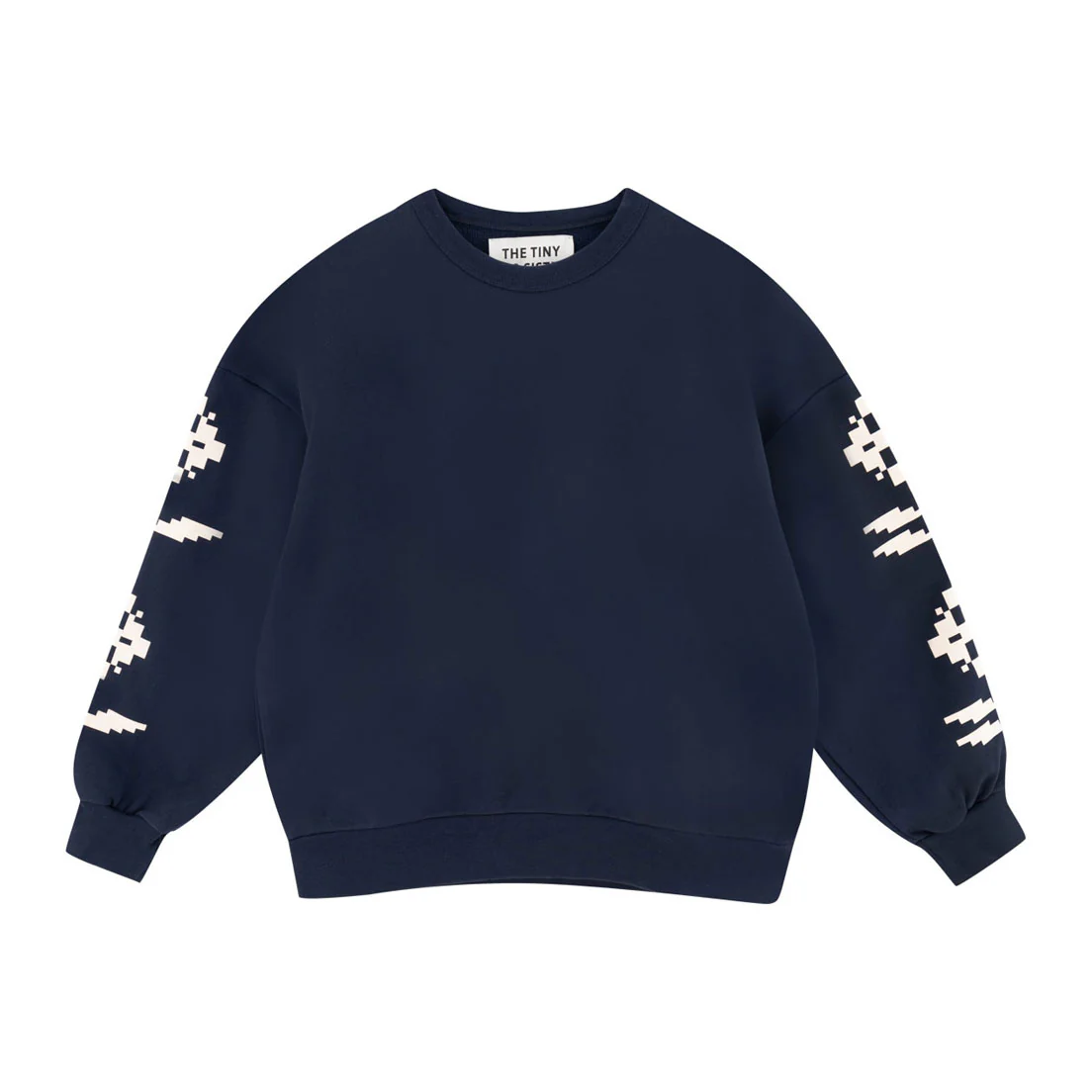 Tiny Cottons Navy Womens Geometric Flowers Sweatshirt