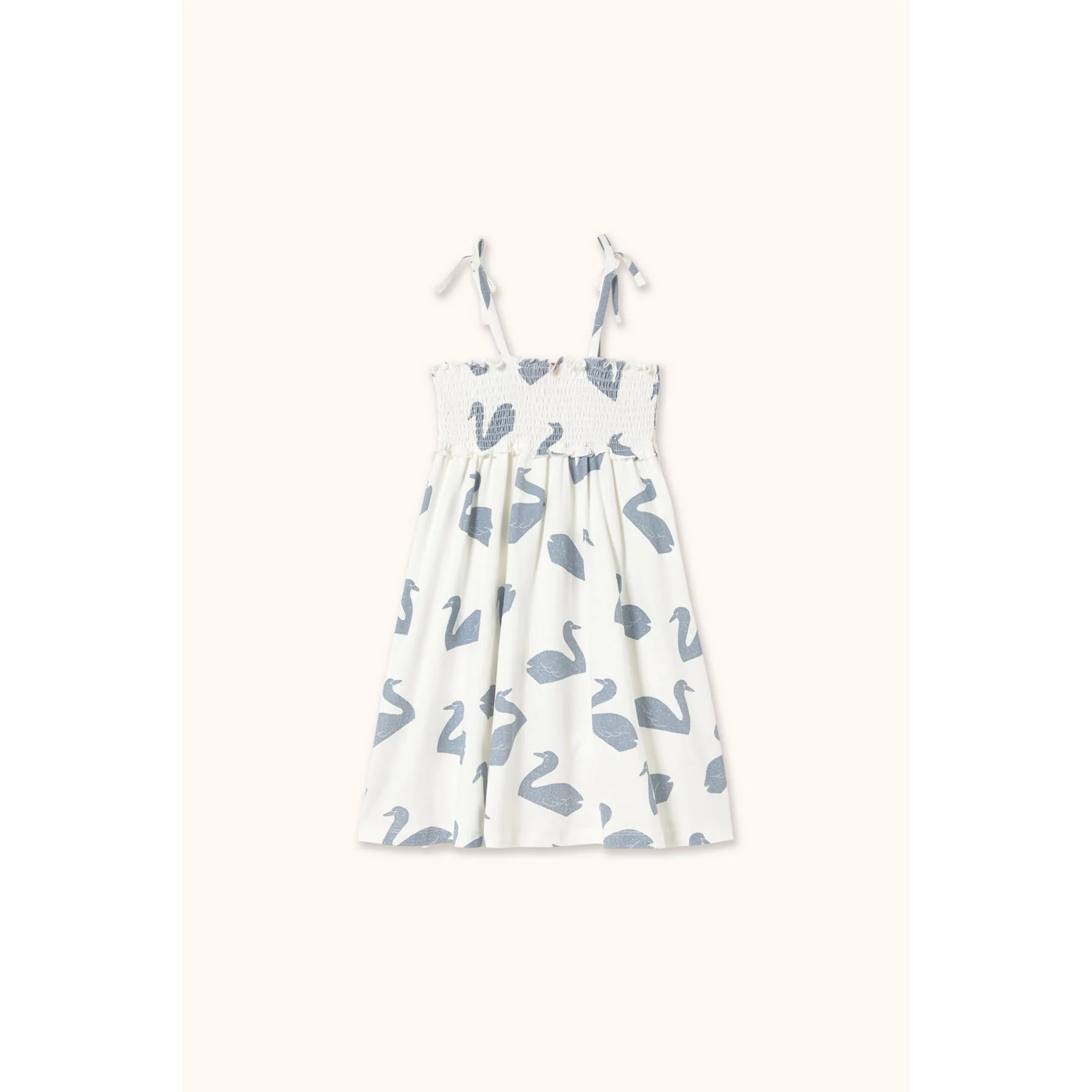 Tiny Cottons Off-White Big Swans Dress - Image 2
