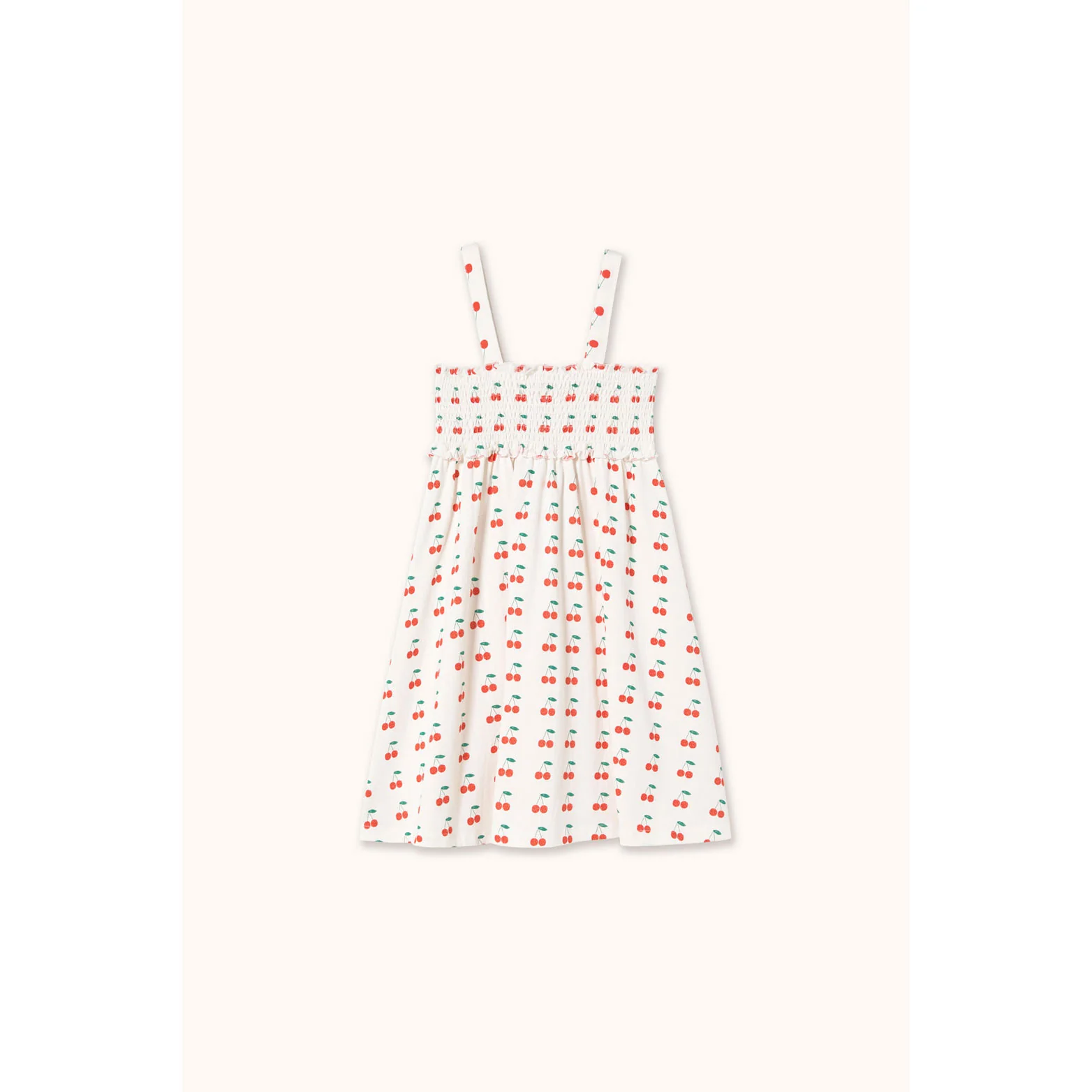 Tiny Cottons Off-White Cherries Dress