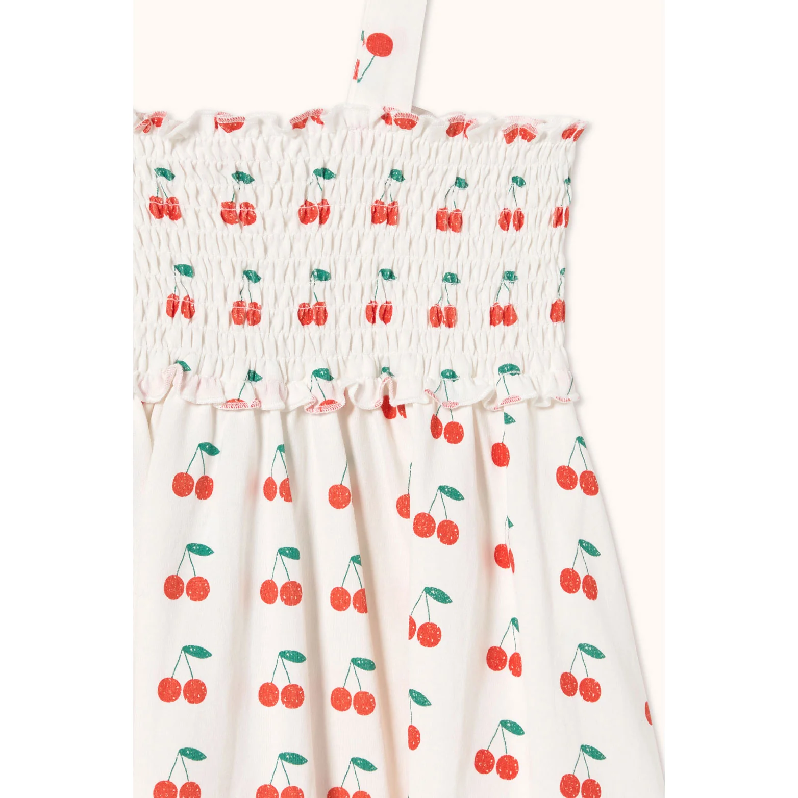 Tiny Cottons Off-White Cherries Dress - Image 3
