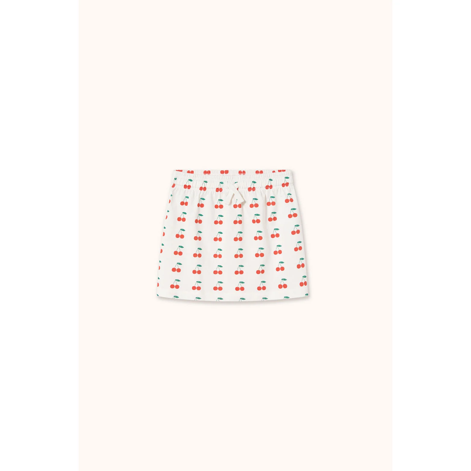 Tiny Cottons Off-White Cherries Skirt