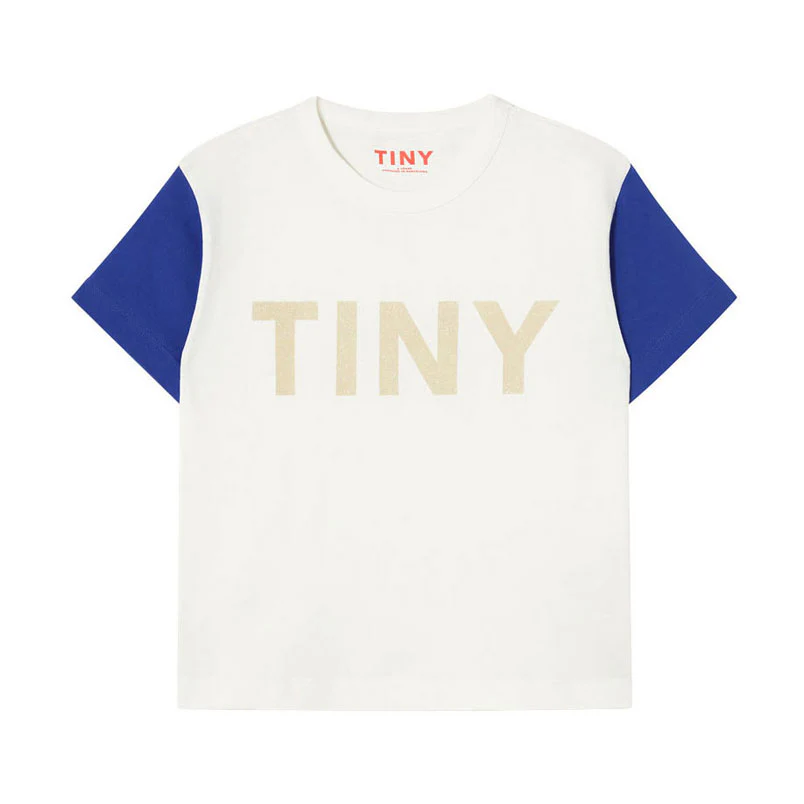 Tiny Cottons Off White Color Block Tee