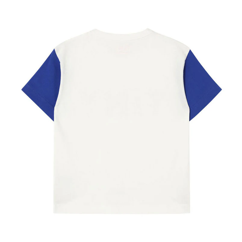 Tiny Cottons Off White Color Block Tee - Image 2
