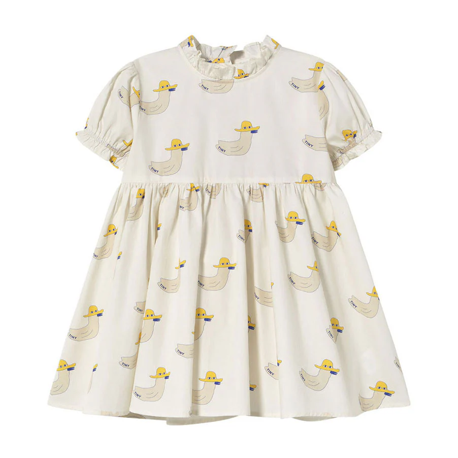 Tiny Cottons Off White Duck Dress