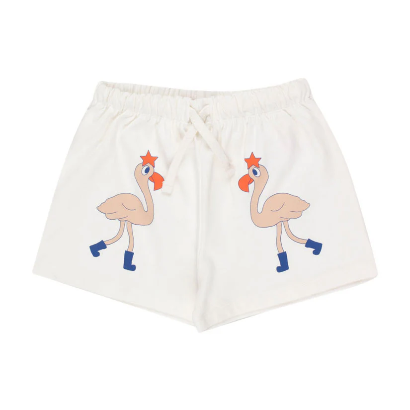 Tiny Cottons Off-White Flamingos Short