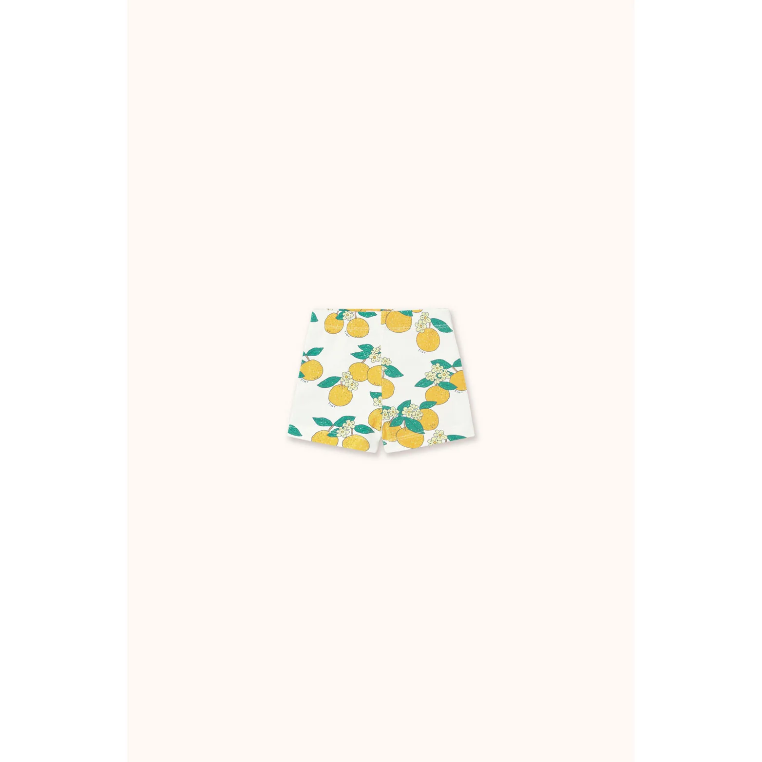 Tiny Cottons Off-White Oranges Baby Short Leggings
