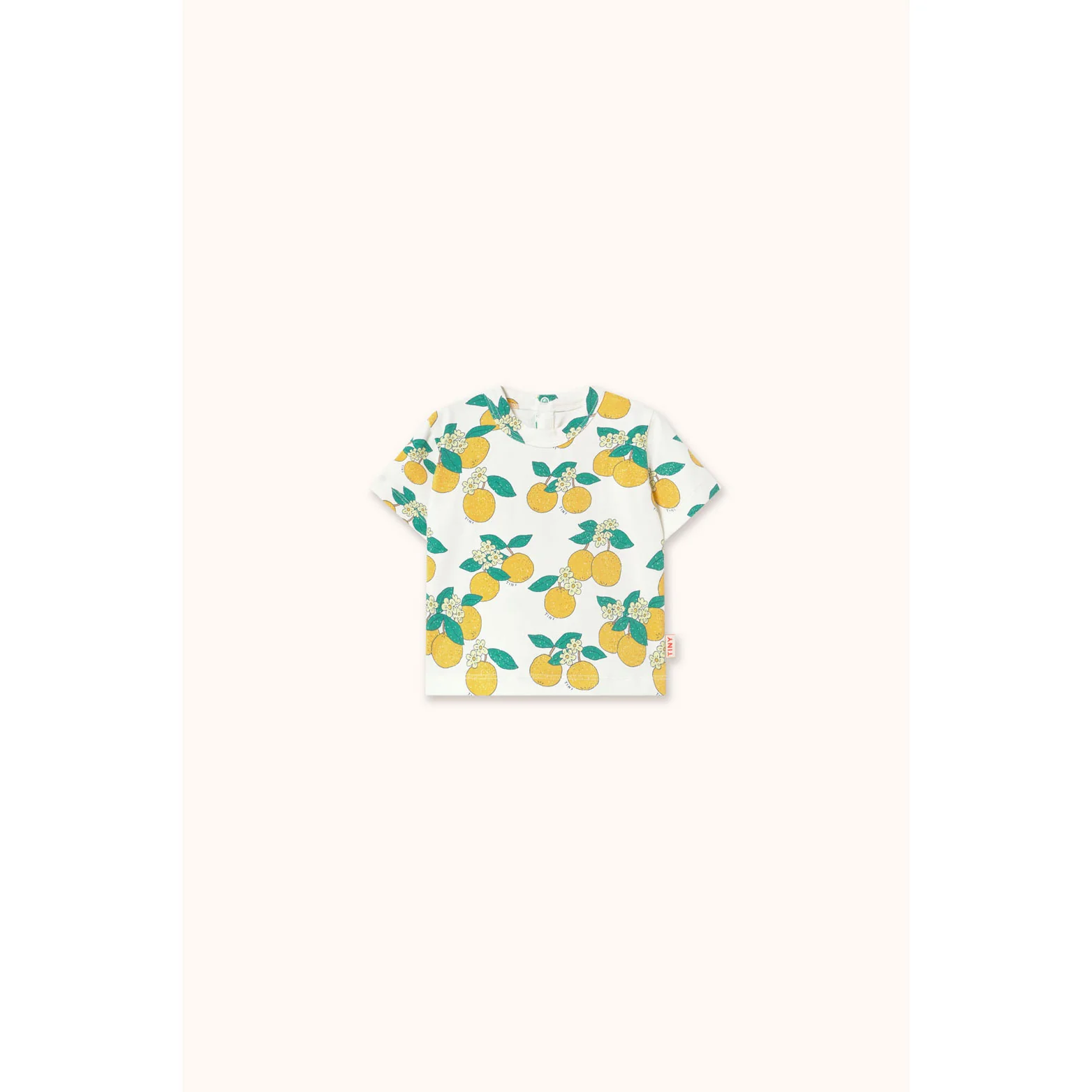 Tiny Cottons Off-White Oranges Knitted Baby Tee