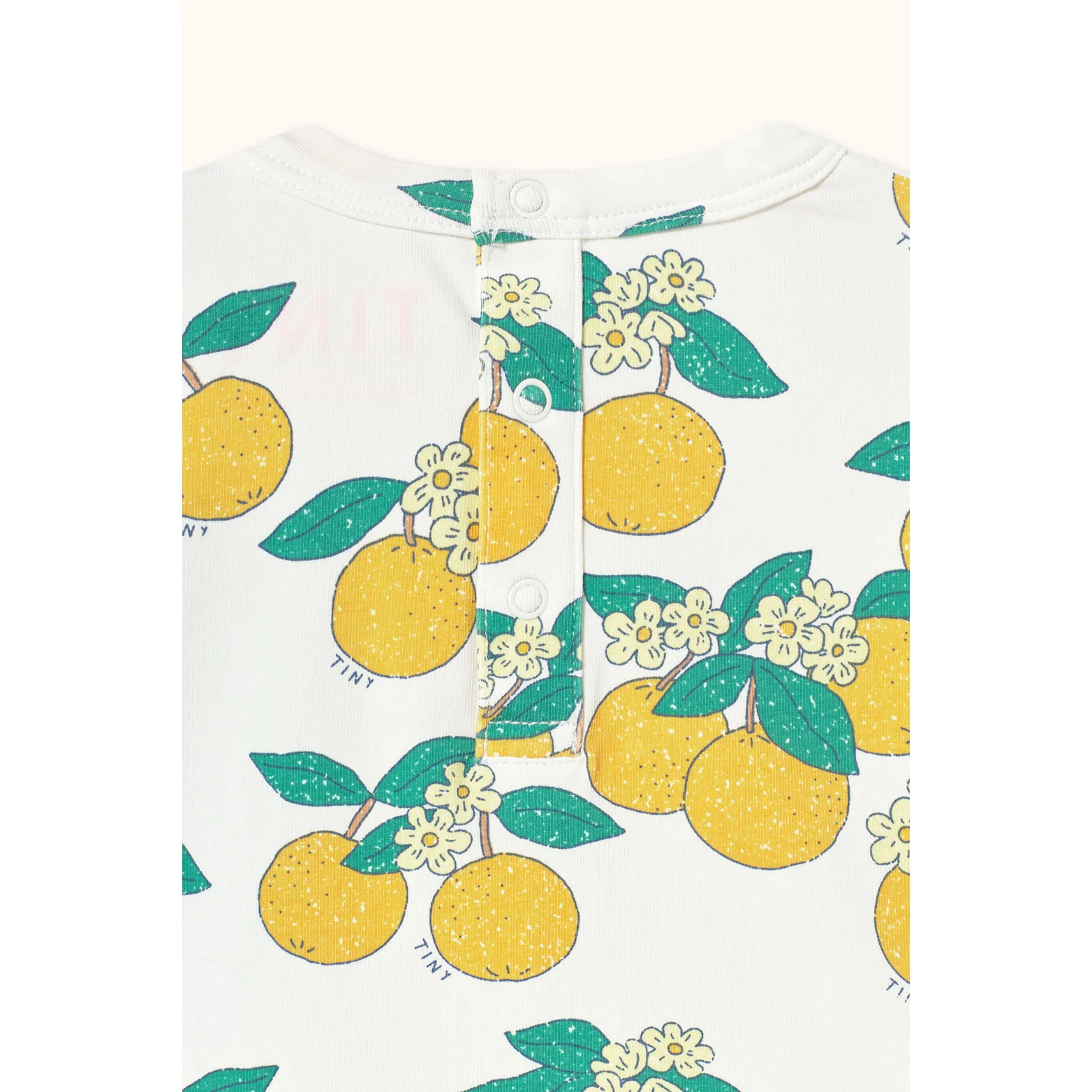 Tiny Cottons Off-White Oranges Knitted Baby Tee - Image 3
