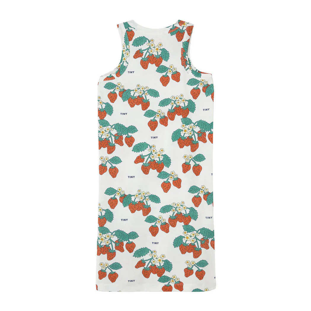 Tiny Cottons Off White Strawberries Dress - Image 2
