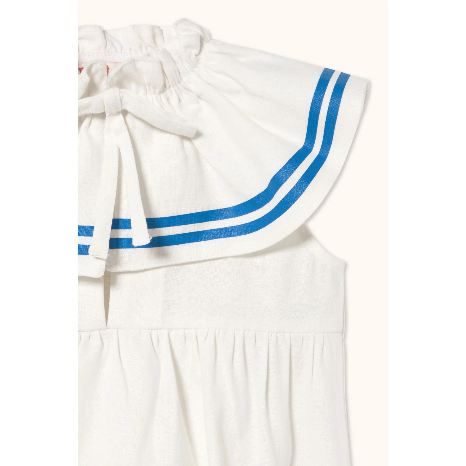 Tiny Cottons Off-White Stripes Bow Bodysuit - Image 3