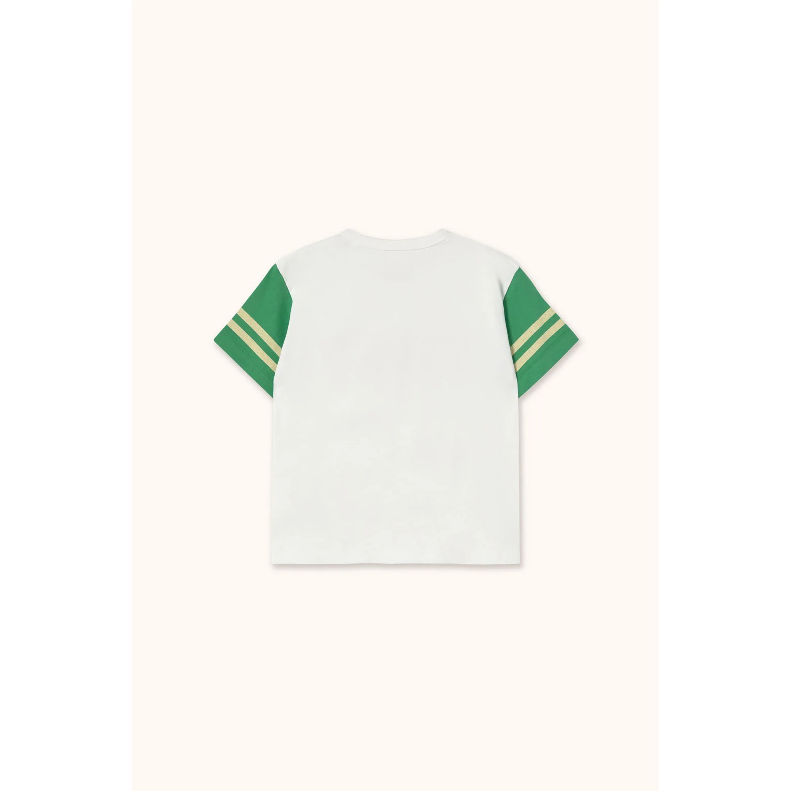 Tiny Cottons Off-White Stripes Logo Tee - Image 3