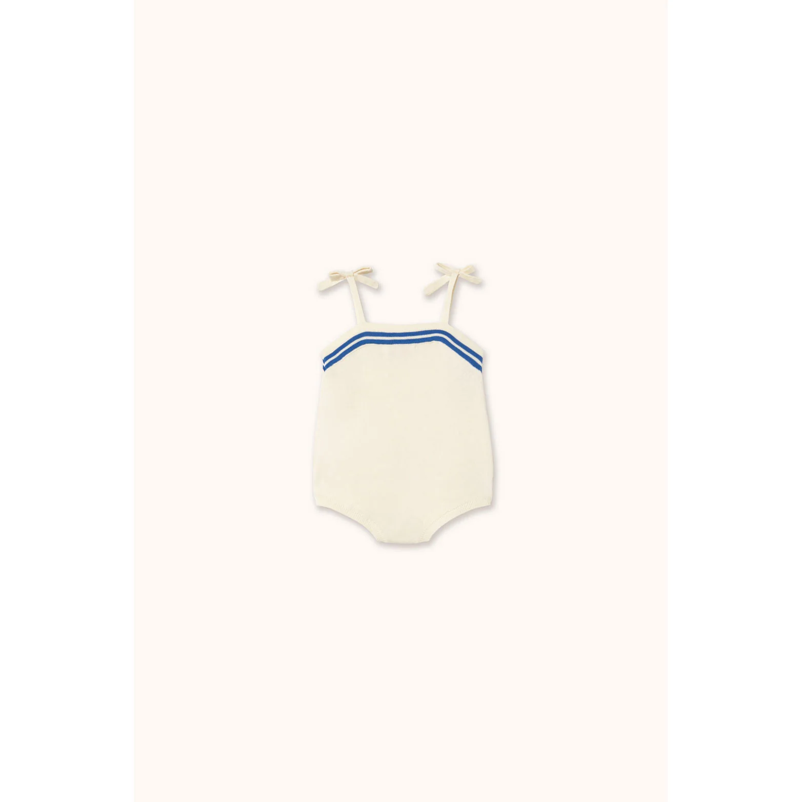 Tiny Cottons Off-White Stripes Straps Bodysuit - Image 2