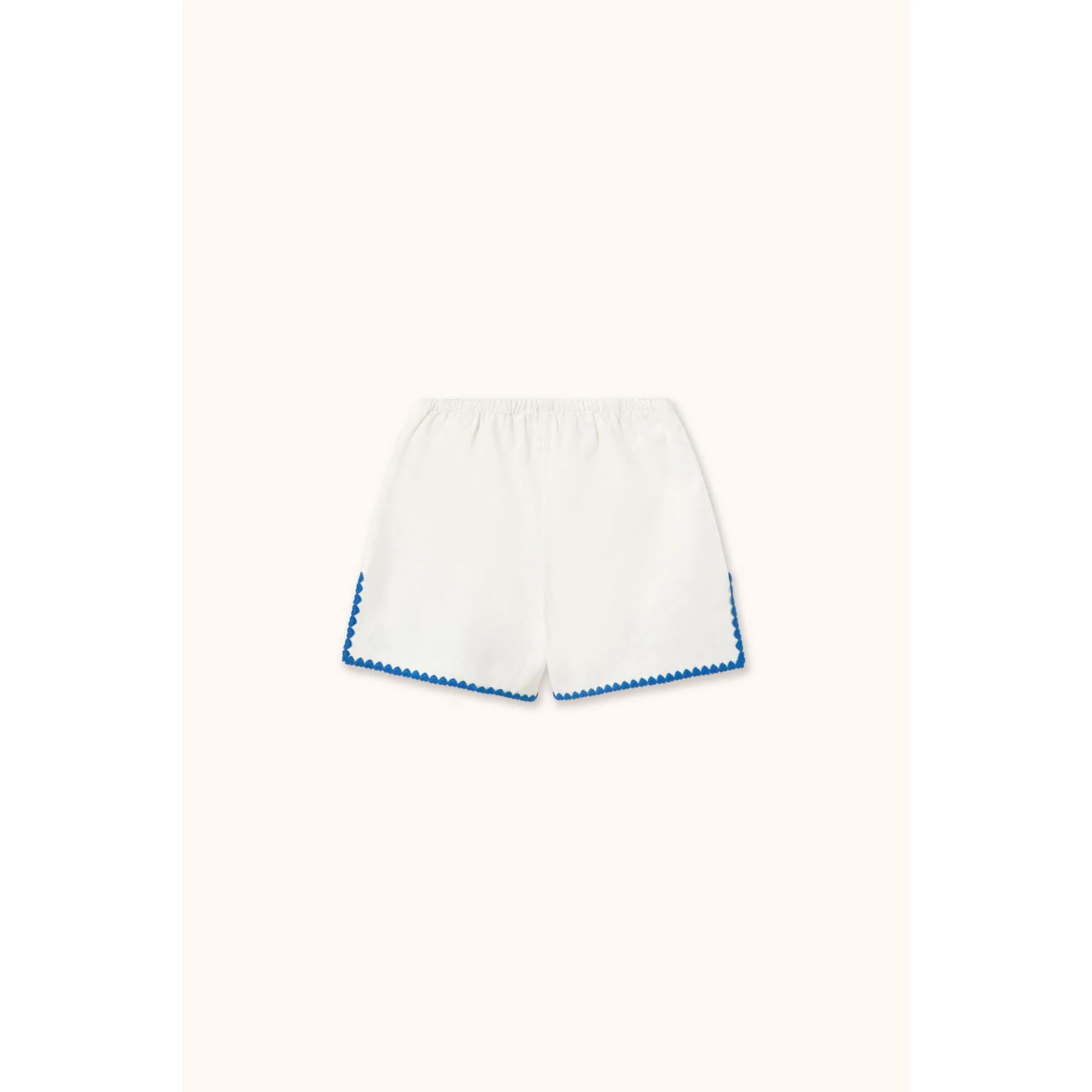 Tiny Cottons Off-White Swans Linen Shorts - Image 2
