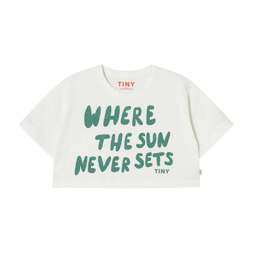 Tiny Cottons Off White The Sun Graphic Crop Tee