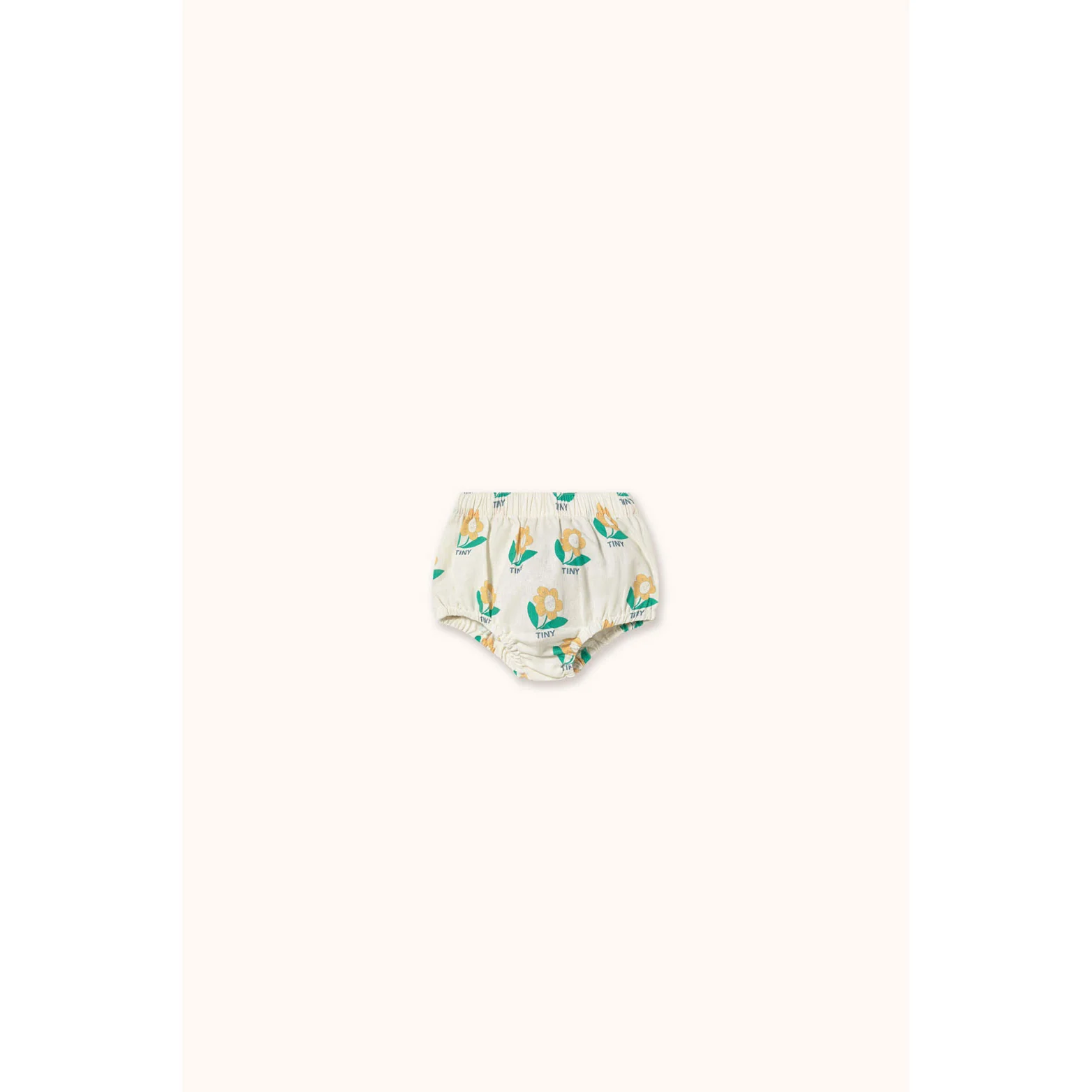 Tiny Cottons Off-White Tiny Flower Linen Bloomer