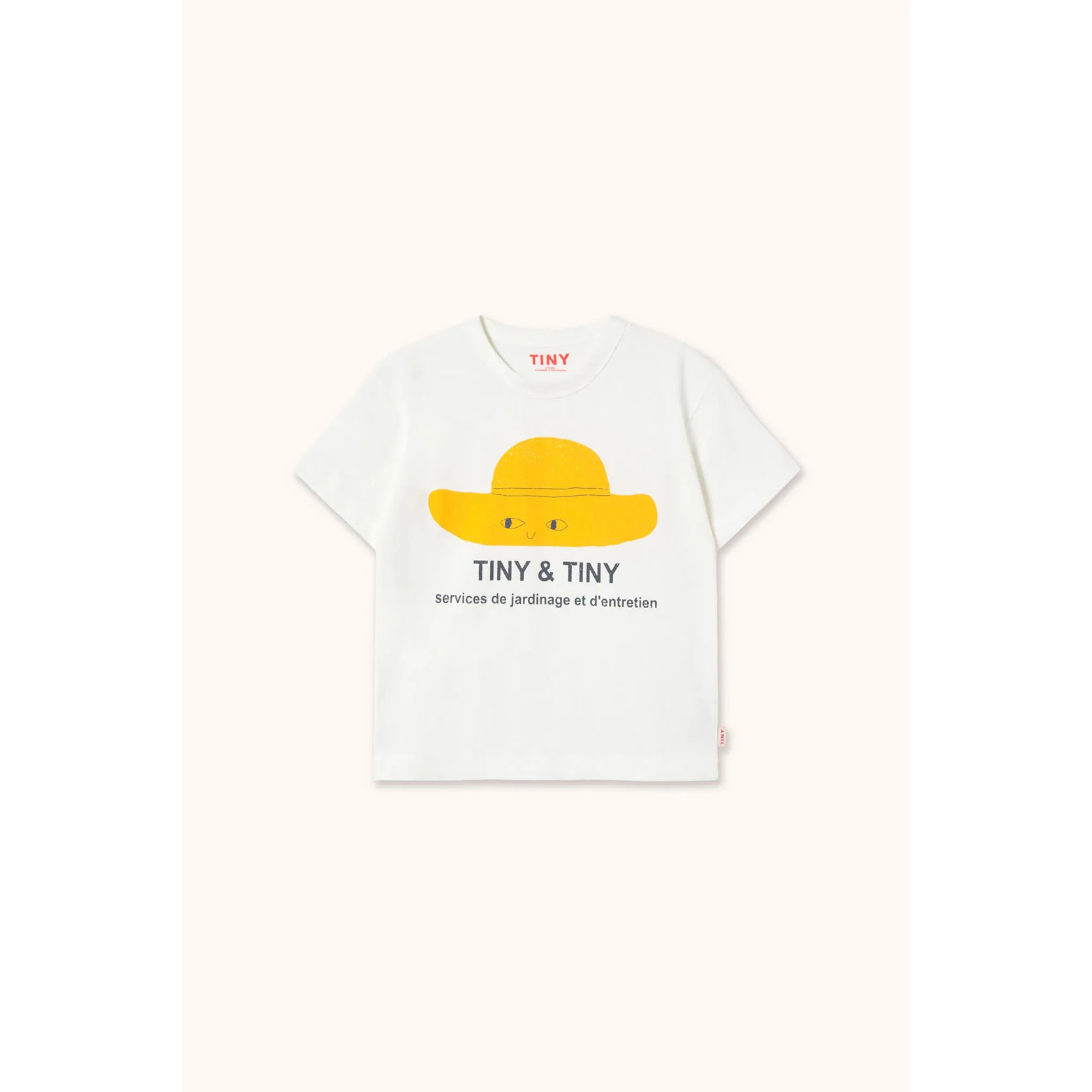Tiny Cottons Off-White Tiny Hat Graphic Tee