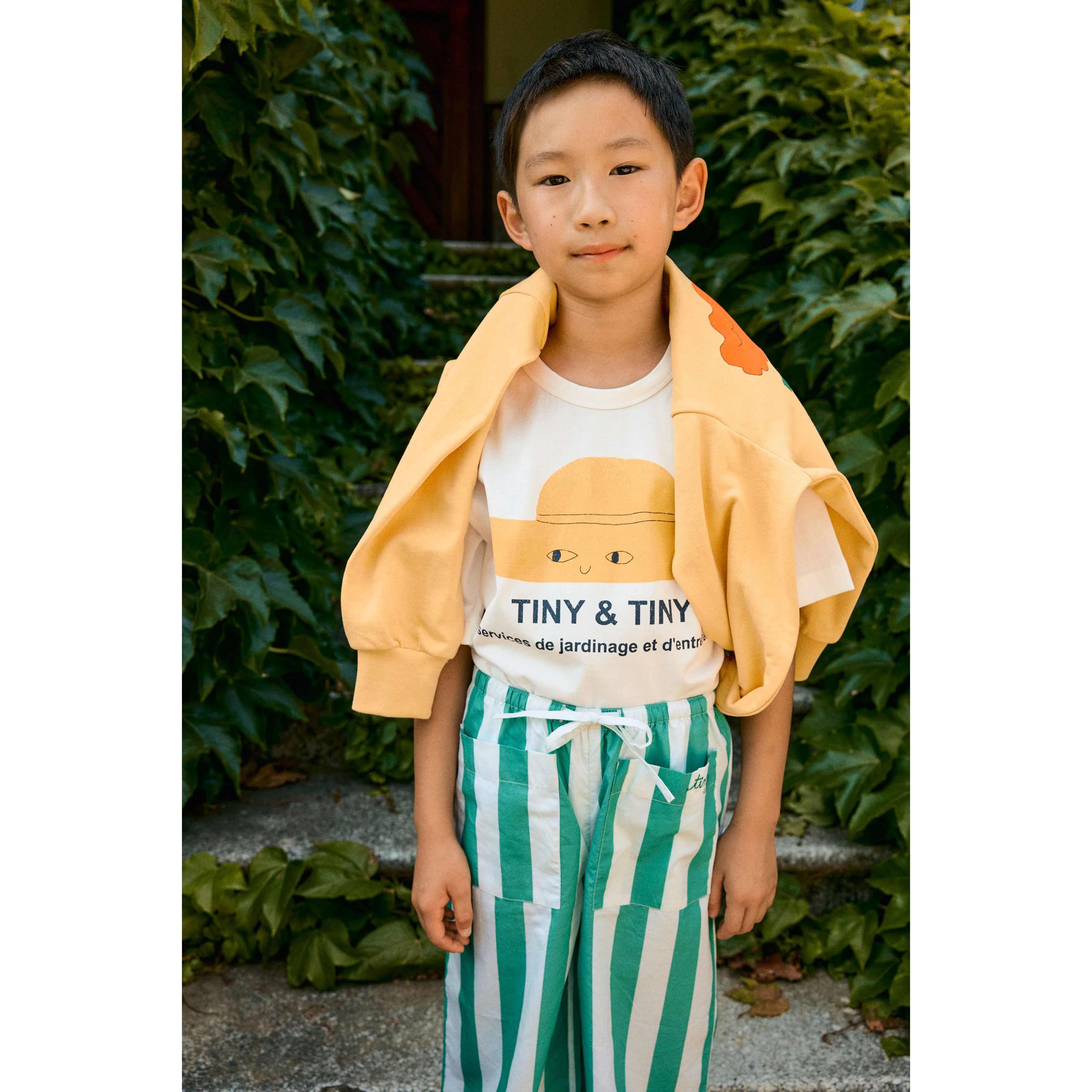 Tiny Cottons Off-White Tiny Hat Graphic Tee - Image 2