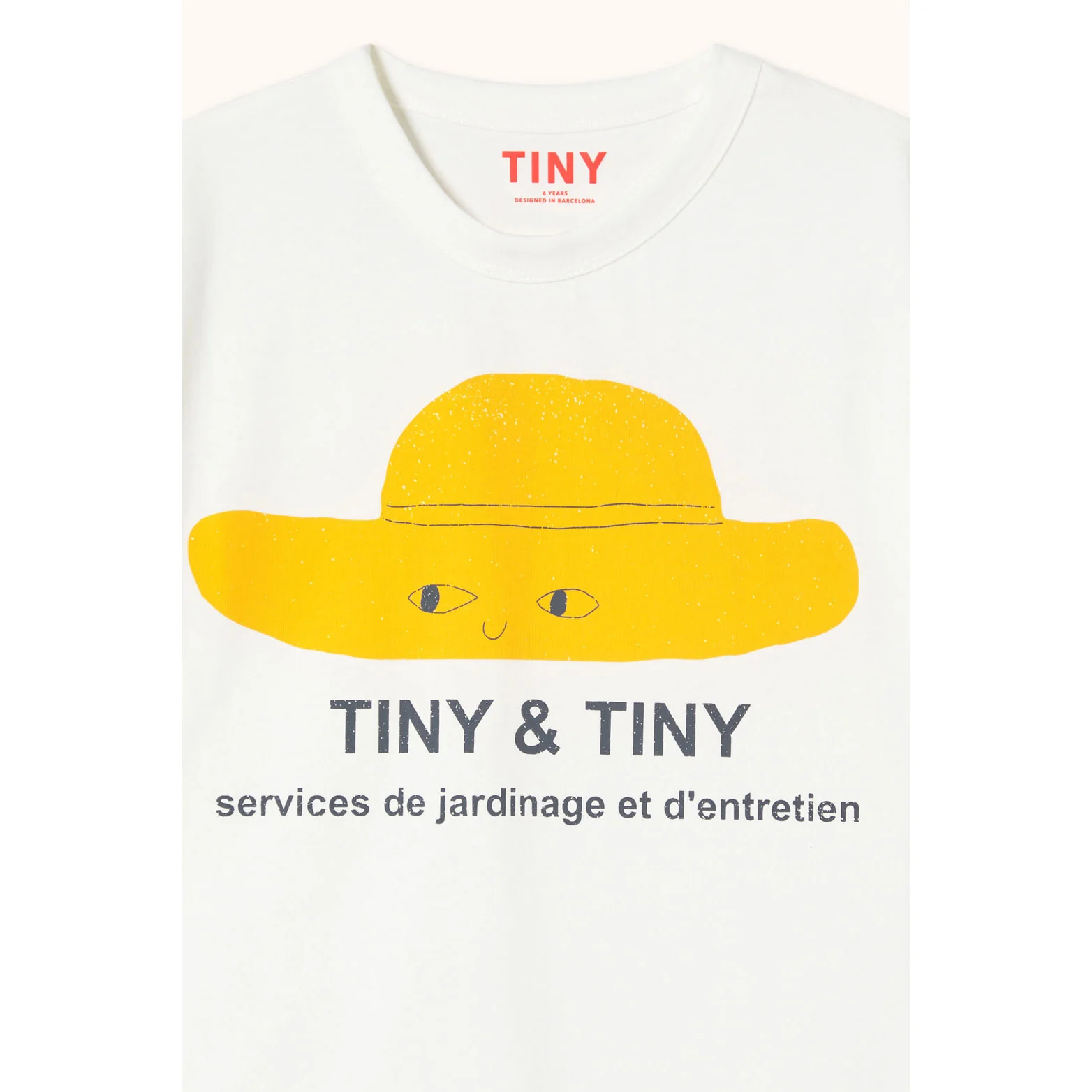 Tiny Cottons Off-White Tiny Hat Graphic Tee - Image 4