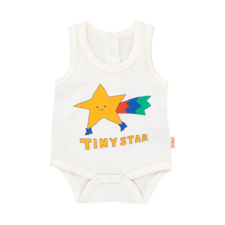 Tiny Cottons Off-White Tiny Star Body