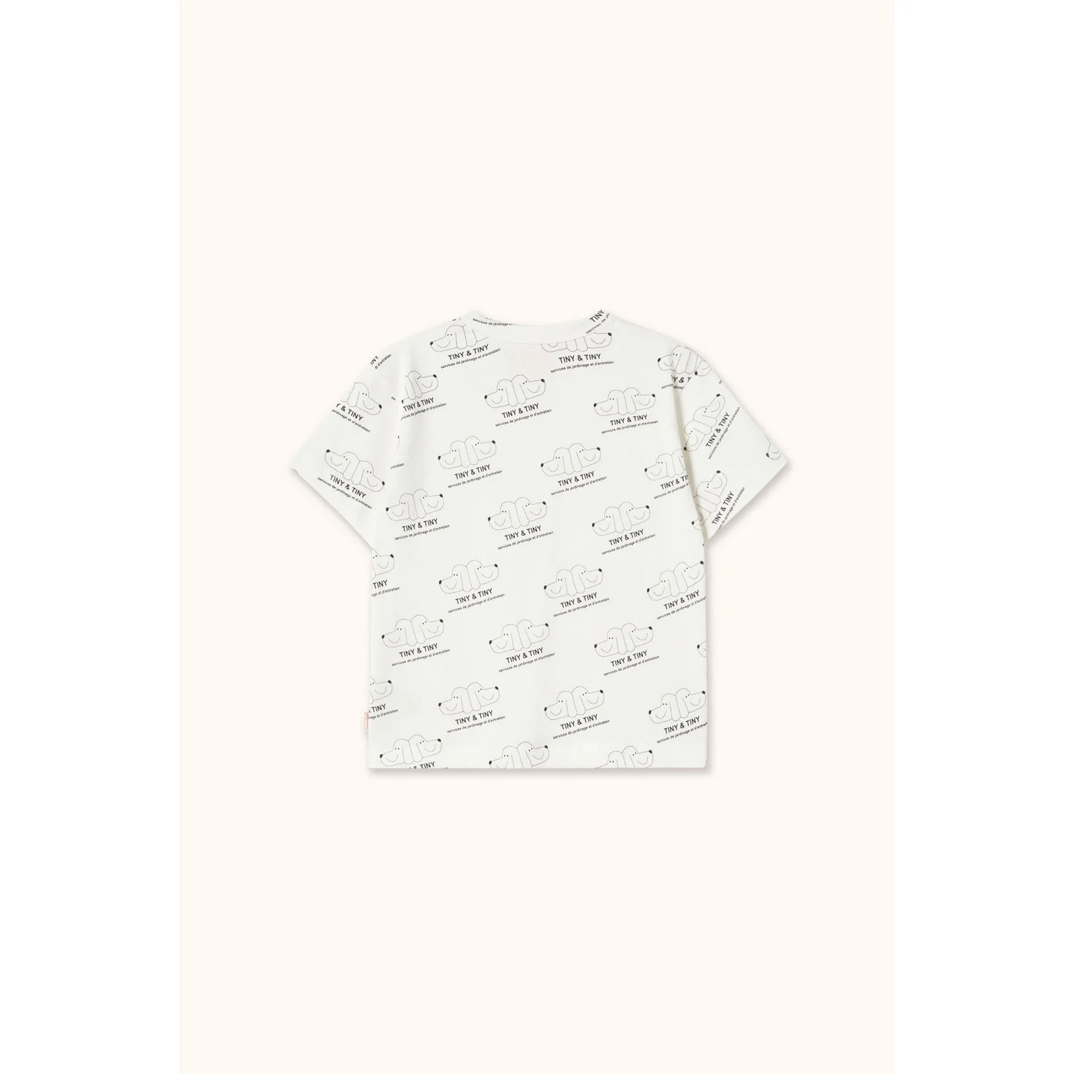 Tiny Cottons Off-White Tiny & Tiny Knitted Tee - Image 2