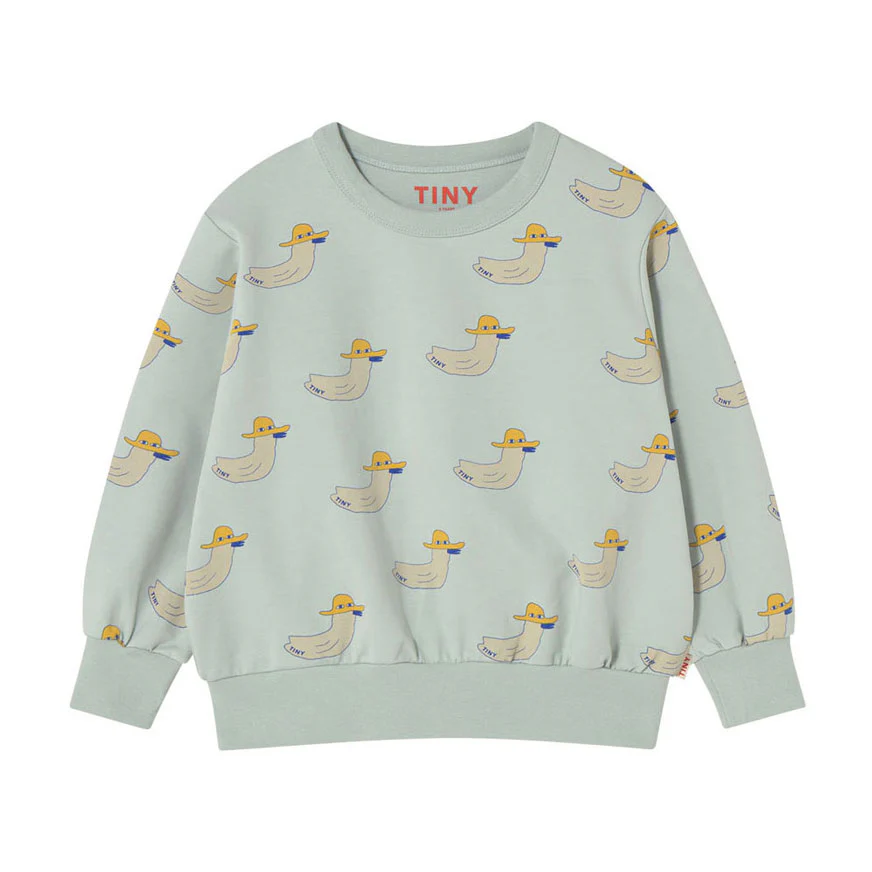 Tiny Cottons Pale Mint Duck Sweatshirt
