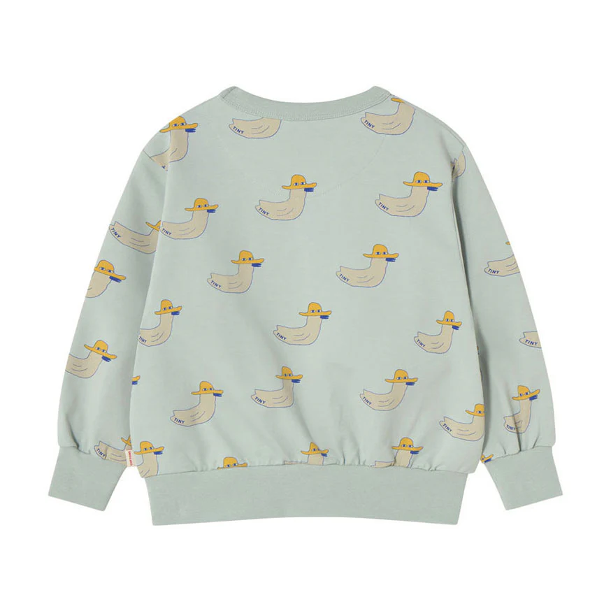Tiny Cottons Pale Mint Duck Sweatshirt - Image 2