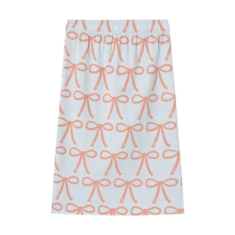 Tiny Cottons Pastel Blue Bows Long Skirt - Image 2