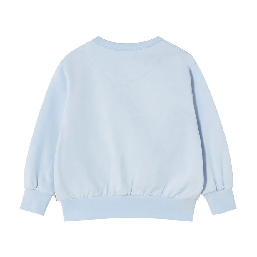 Tiny Cottons Pastel Blue Bunny Graphic Sweatshirt - Image 2