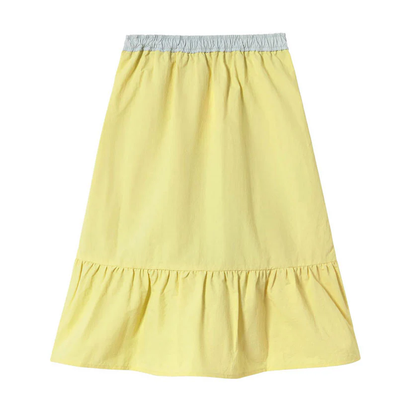 Tiny Cottons Pastel Blue/Pastel Pink Wrap Skirt - Image 2