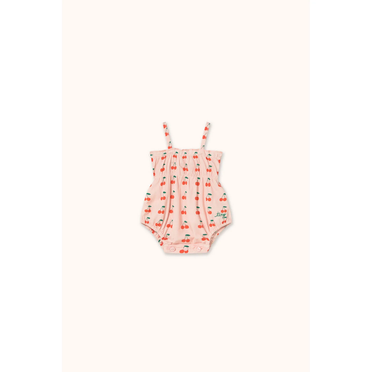 Tiny Cottons Pastel Pink Cherries Bodysuit