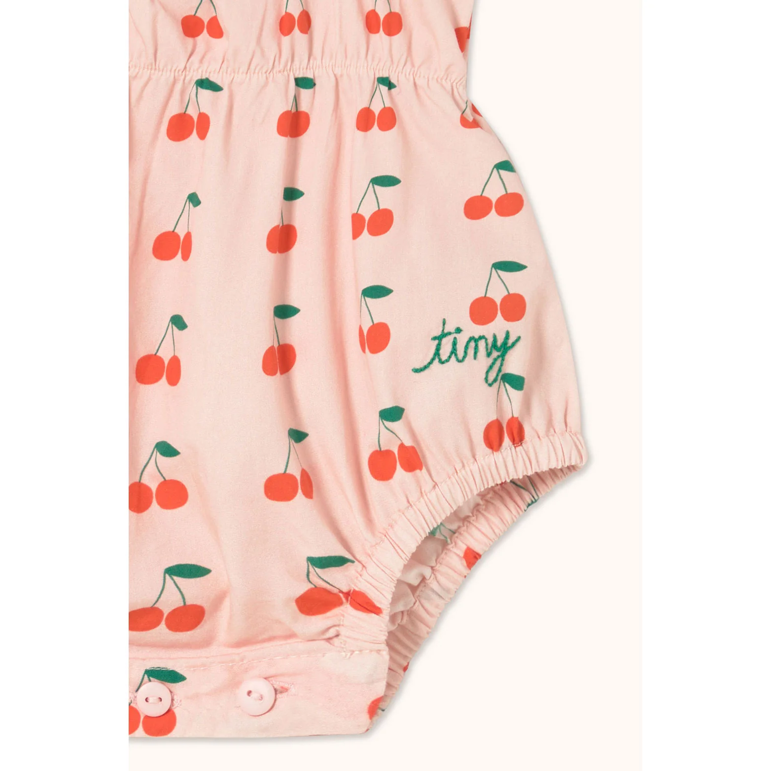 Tiny Cottons Pastel Pink Cherries Bodysuit - Image 3