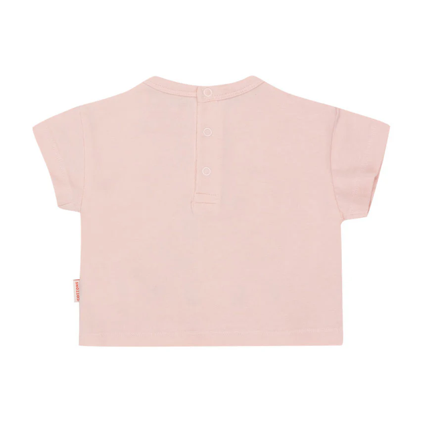Tiny Cottons Pastel Pink Flamingos Baby Tee - Image 2