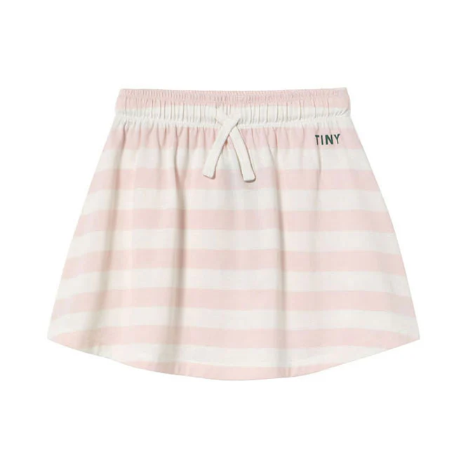Tiny Cottons Pastel Pink/Off White Stripes Skirt