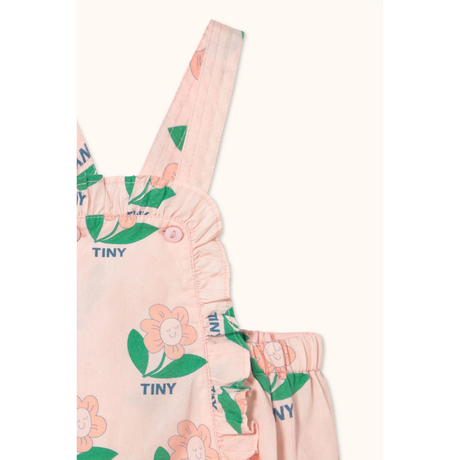 Tiny Cottons Pastel Pink Tiny Flower Baby Bodysuit - Image 3