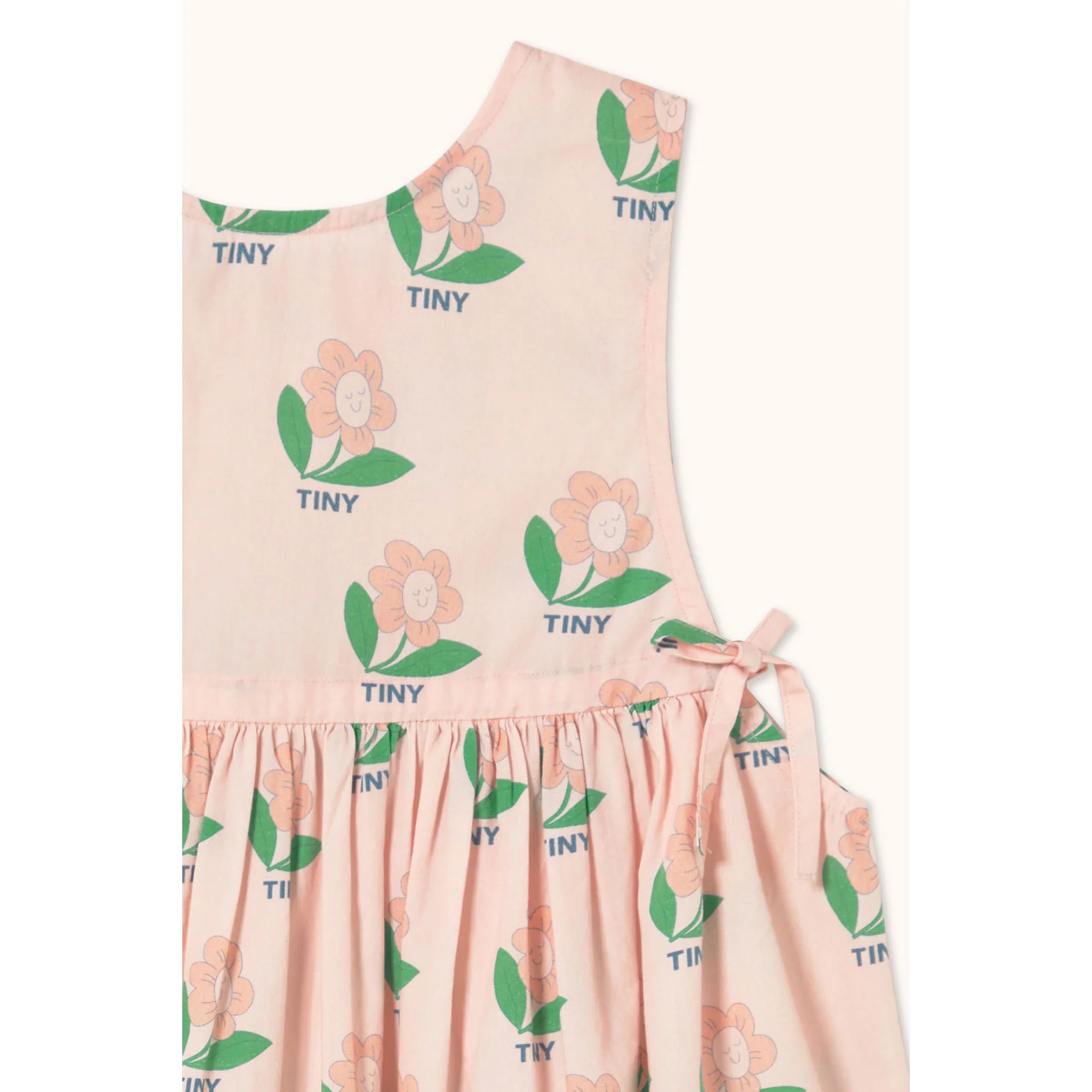 Tiny Cottons Pastel Pink Tiny Flower Bows Dress - Image 3