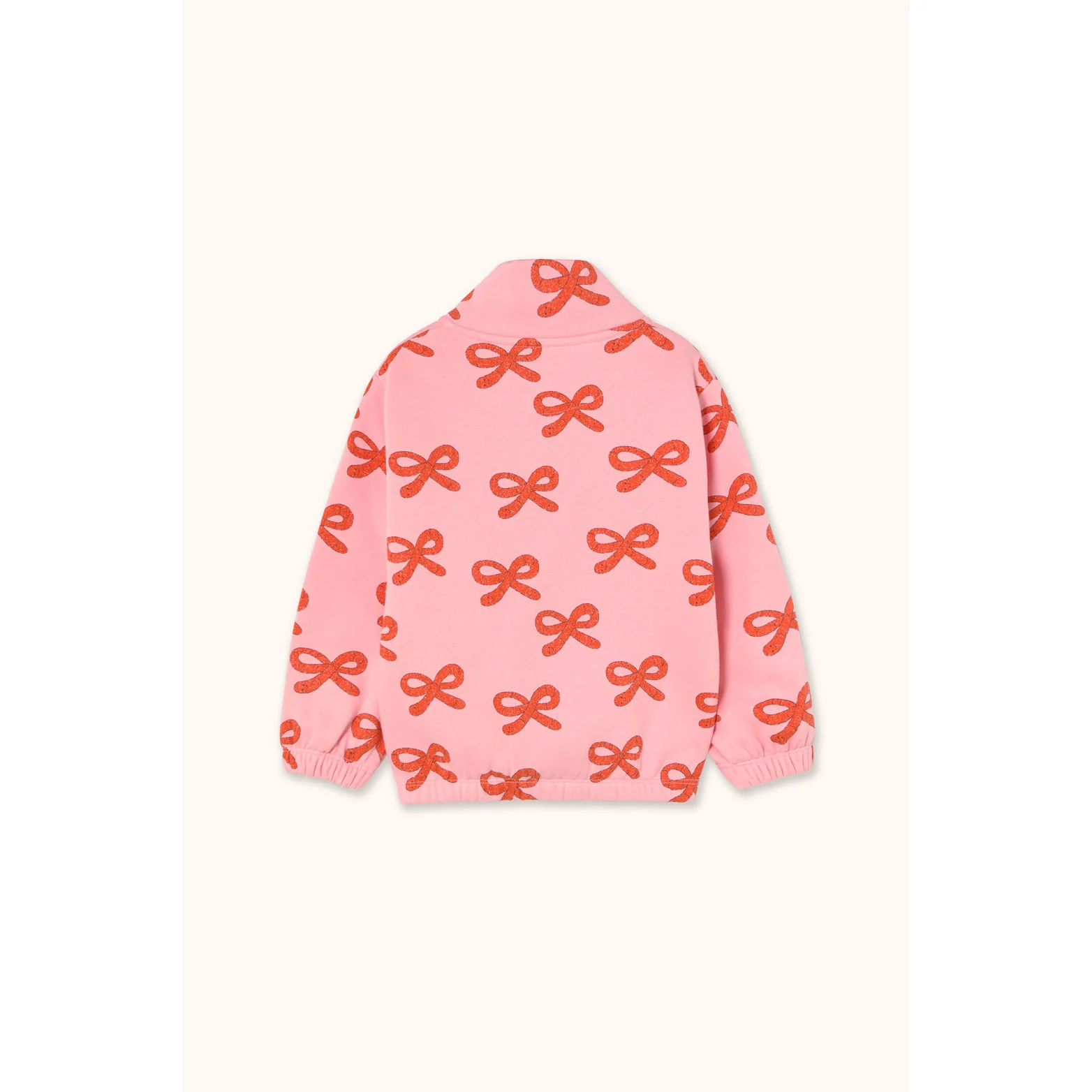 Tiny Cottons Pink Worms Mockneck Sweatshirt - Image 3