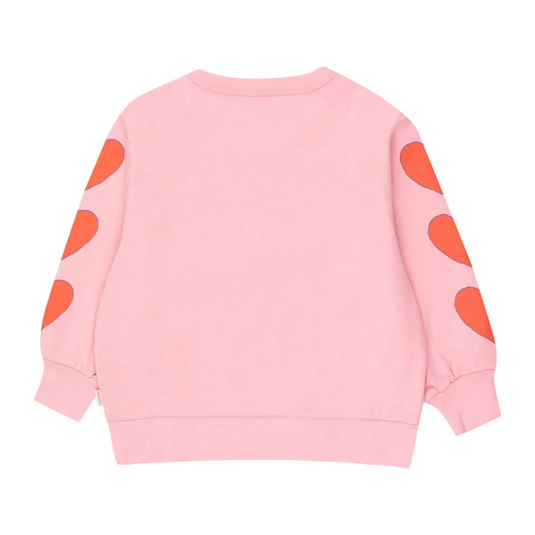 Tiny Cottons Rose Pink Hearts Sweatshirt - Image 2