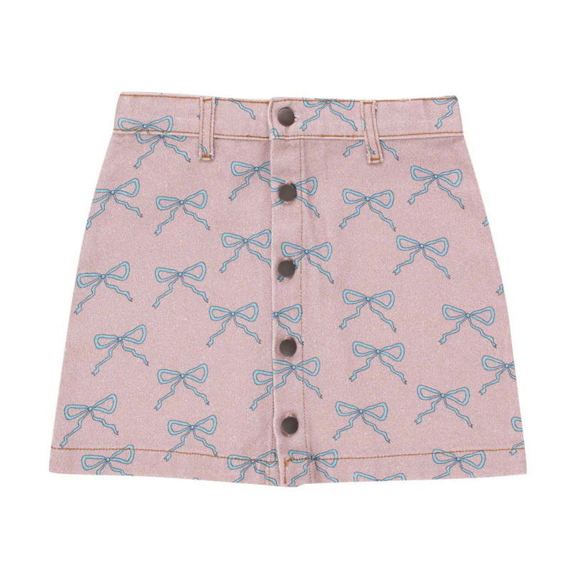 Tiny Cottons Taupe Bow Skirt