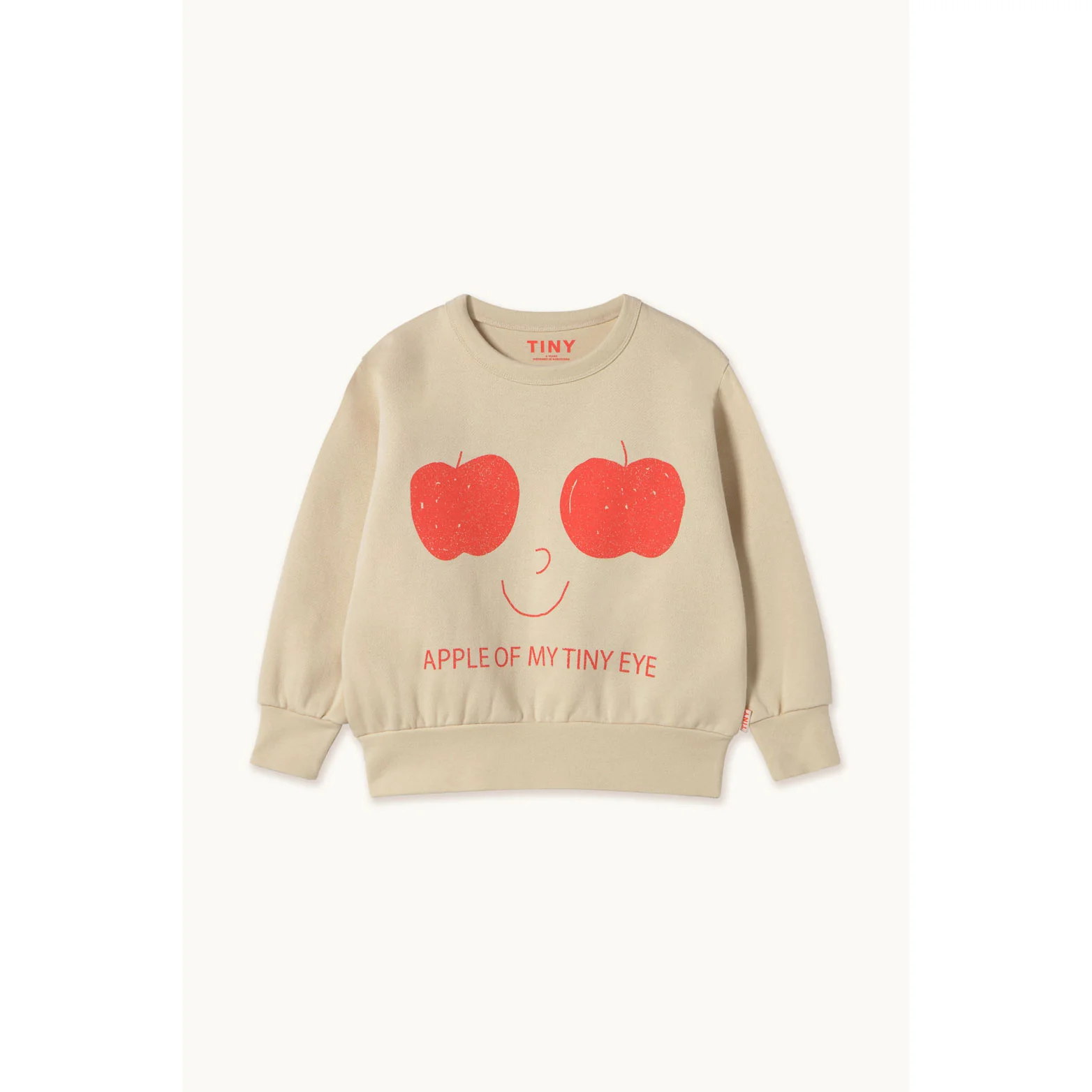 Tiny Cottons Vanilla Apples Eyes Graphic Sweatshirt