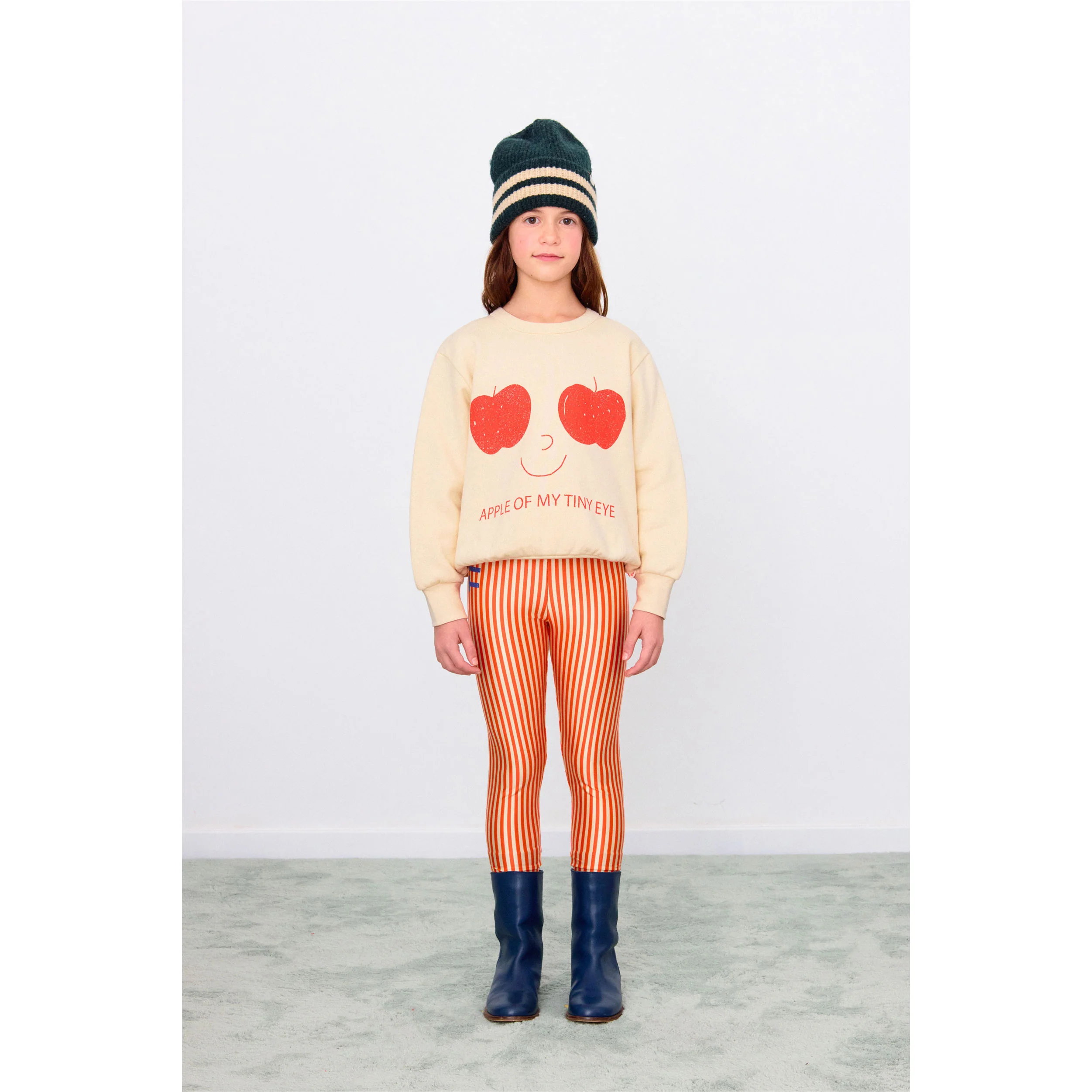 Tiny Cottons Vanilla Apples Eyes Graphic Sweatshirt - Image 2