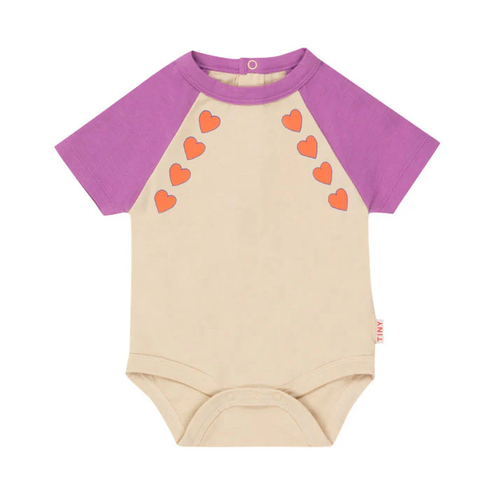 Tiny Cottons Vanilla/Orchid Hearts Body