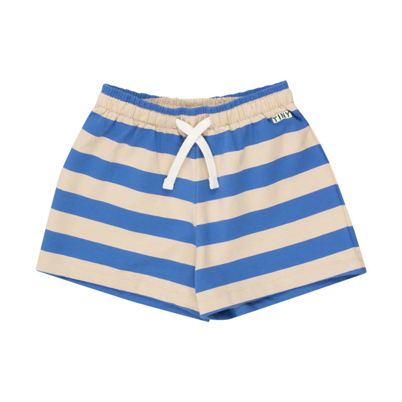 Tiny Cottons Vanilla/Ultramarine Stripes Short