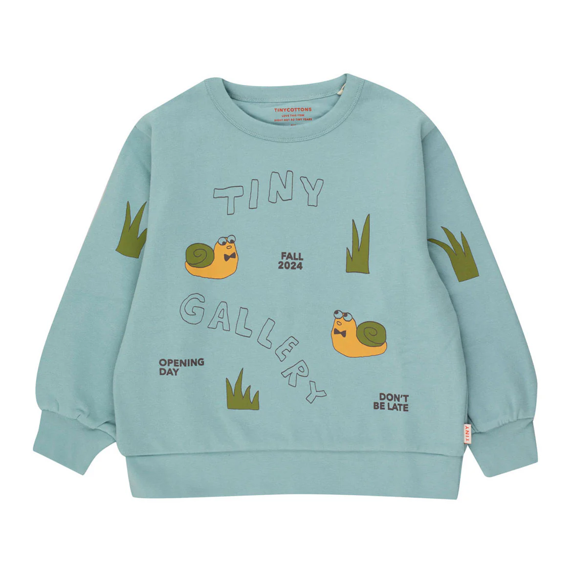 Tiny Cottons Warm Blue Artsy Snail Sweatshirt
