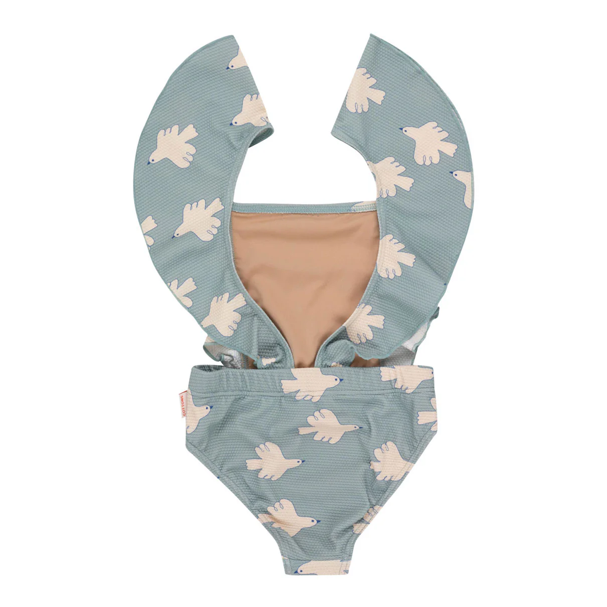 Tiny Cottons Warm Grey Doves Swimsuit - Image 2