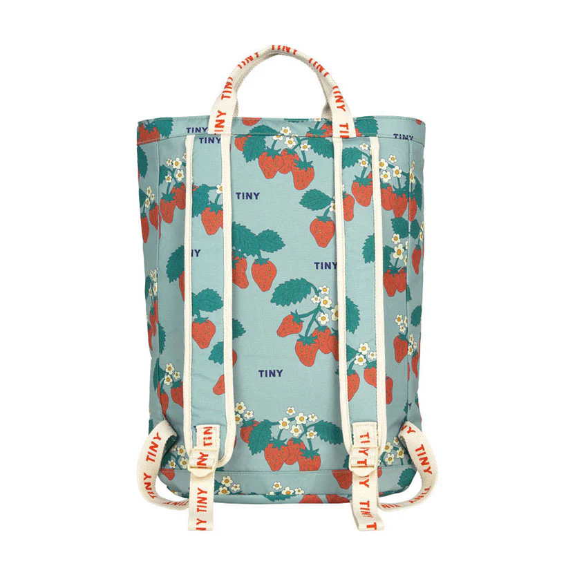 Tiny Cottons Warm Grey Strawberries Tote Bag - Image 3
