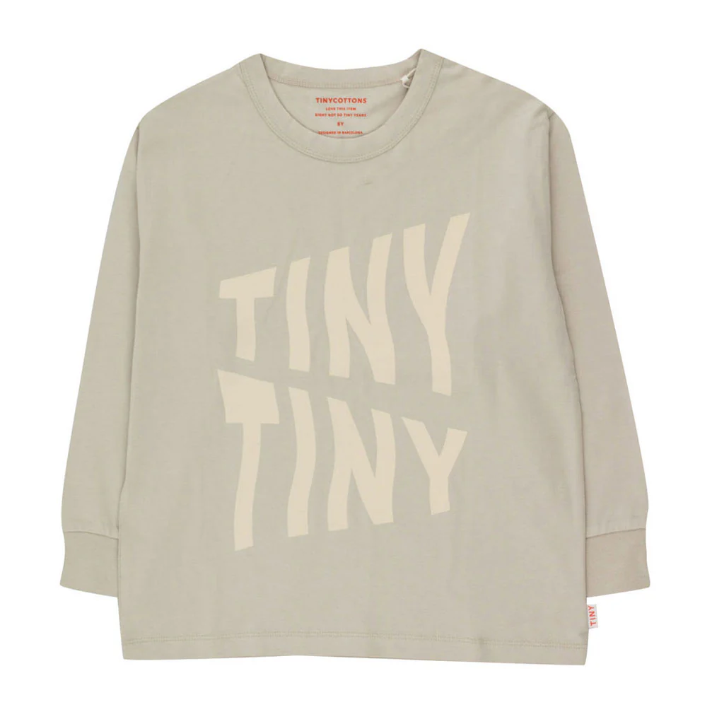 Tiny Cottons Warm Grey Tiny Waves Tee