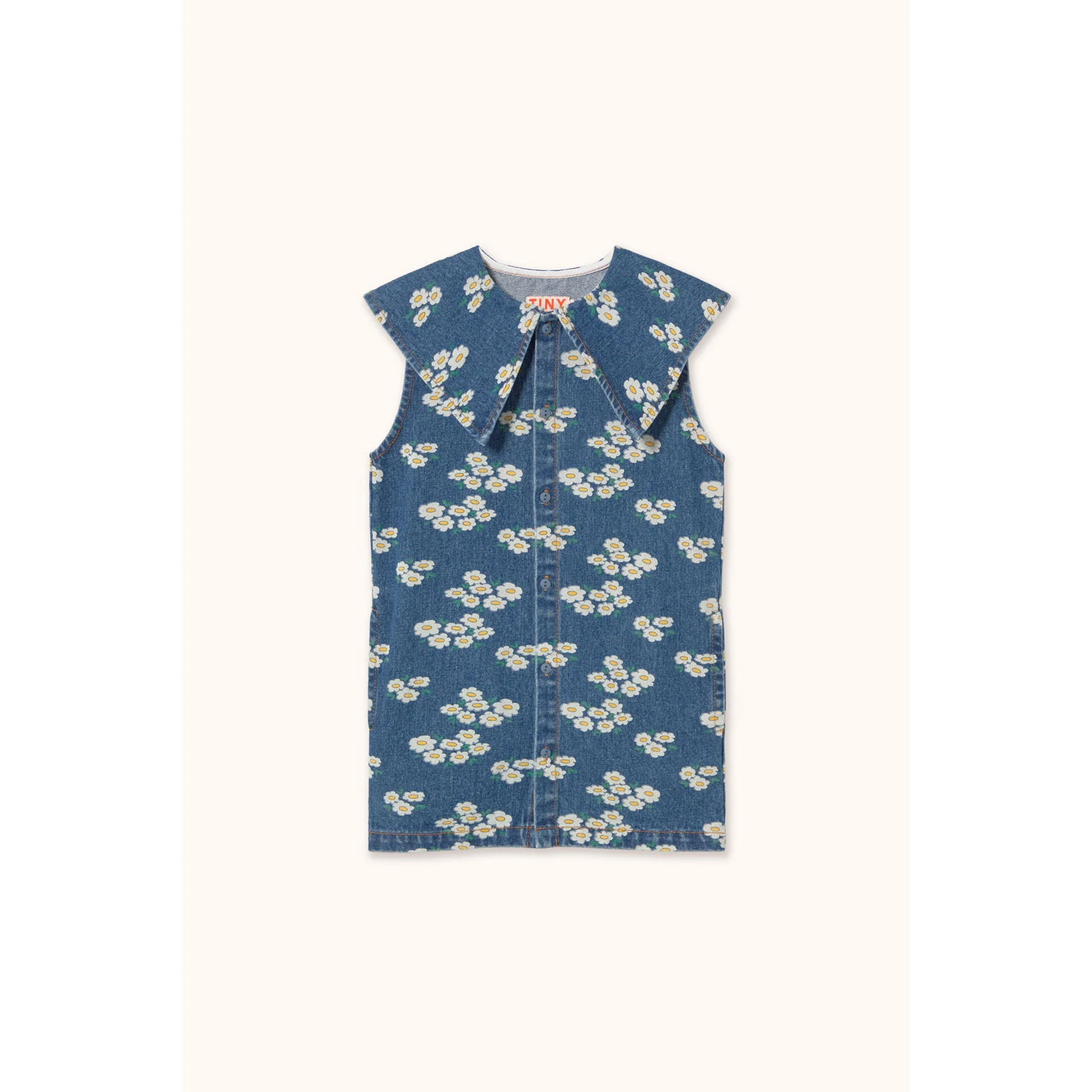 Tiny Cottons Wash Denim Blossoms Dress